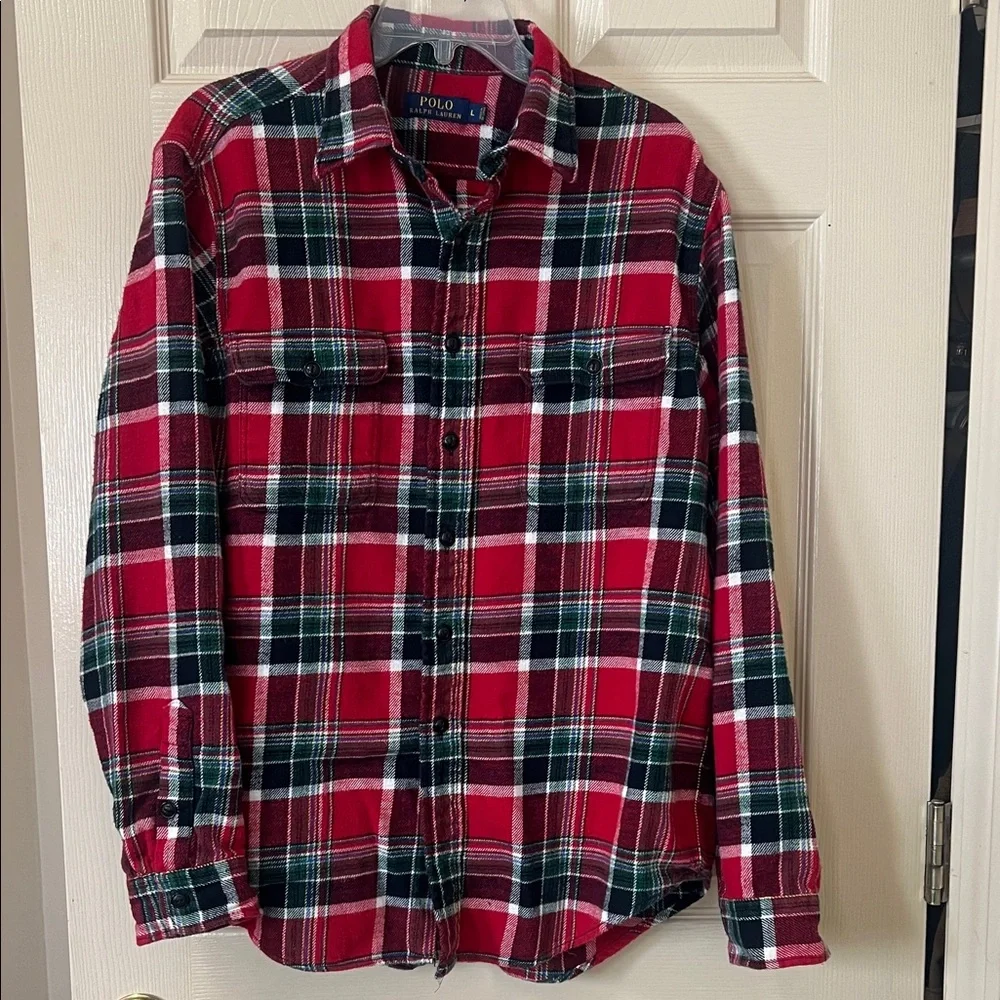 Polo by Ralph Lauren Men’s Red Plaid Shirt